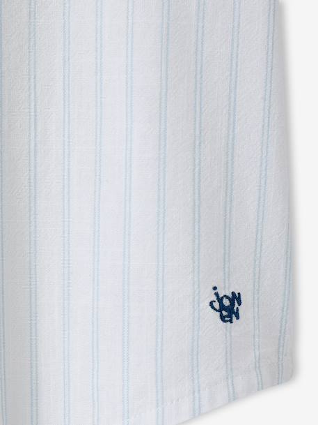 Striped short-sleeved shirt striped blue - vertbaudet enfant 