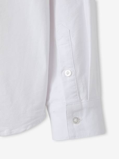 Boy's long-sleeved shirt white - vertbaudet enfant 