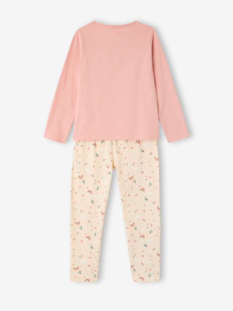 Pack of 2 girls' long-sleeved pyjamas rose - vertbaudet enfant 