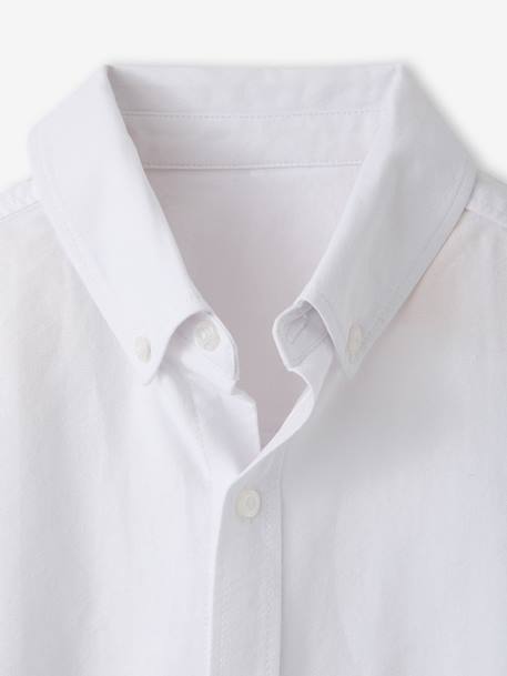 Boy's long-sleeved shirt white - vertbaudet enfant 