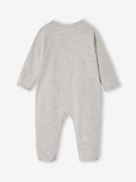 Pack of 2 newborn baby sleepsuits pyjamas marl grey - vertbaudet enfant 