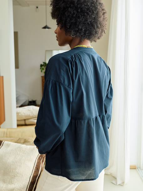Loose-fitting nursing shirt black - vertbaudet enfant 
