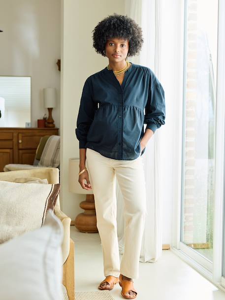 Loose-fitting nursing shirt black - vertbaudet enfant 