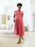Long maternity and nursing dress grey blue+rose - vertbaudet enfant 