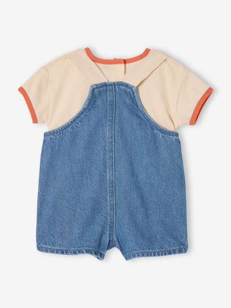 Set T-shirt dungaree for babies stone - vertbaudet enfant 