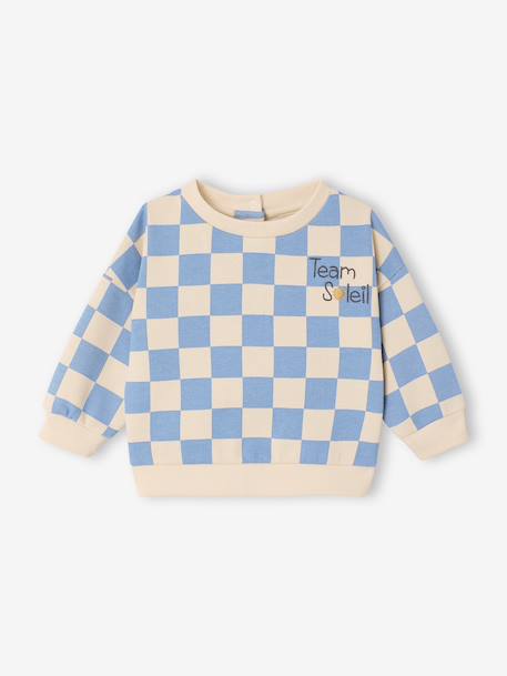 Boys' 'Team Soleil' sweatshirt grey blue - vertbaudet enfant 