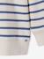 Sweat garçon col montant zippe rayé bleu - vertbaudet enfant 