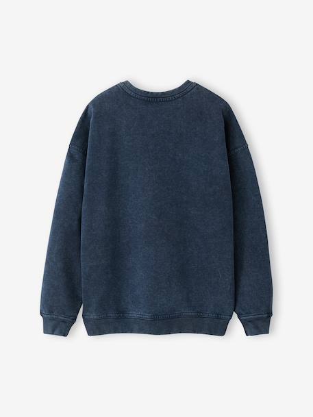 Girl's Hamptons sweatshirt navy blue - vertbaudet enfant 