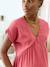 Long maternity and nursing dress grey blue+rose - vertbaudet enfant 