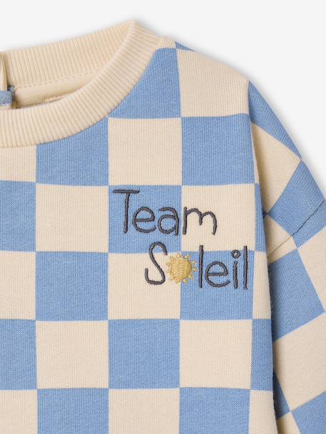 Boys' 'Team Soleil' sweatshirt grey blue - vertbaudet enfant 