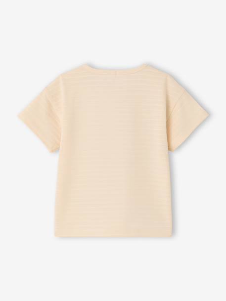 Lobster Print T-Shirt, Press Studs on the Shoulder, for Baby Boys ecru+vanilla - vertbaudet enfant 