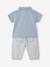 Ensemble polo pantalon bébé garçon rayé bleu - vertbaudet enfant 