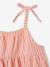 Robe bébé fille bretelles coton bio beige+rayé rose - vertbaudet enfant 