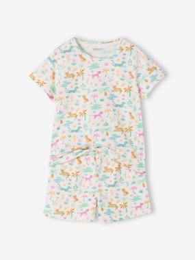 Lot de 2 pyjamas jungle fille - vertbaudet enfant Fille-Lot de 2 pyjamas jungle fille