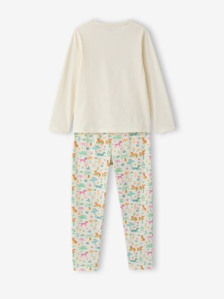 Pack of 2 girls' short-sleeved short pyjamas ecru - vertbaudet enfant 