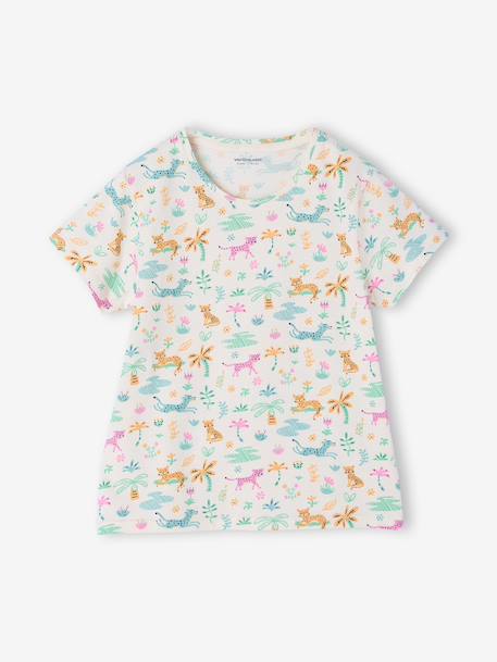 Pack of 2 girls' short-sleeved short pyjamas ecru - vertbaudet enfant 