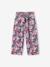 Cropped, Wide Leg Paperbag Trousers in Cotton Gauze for Girls beige+green+old rose+sage green+yellow - vertbaudet enfant 