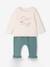 Top & Fleece Trouser Combo for Babies BROWN MEDIUM SOLID+peacock blue - vertbaudet enfant 