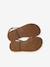 Girls' leather braided sandals gold - vertbaudet enfant 