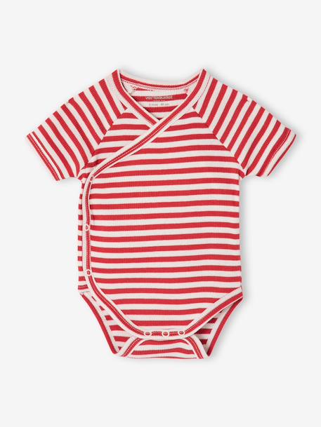 Pack of 3 organic cotton baby boy bodysuits red - vertbaudet enfant 