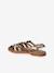 Leather strap sandals for children gold - vertbaudet enfant 