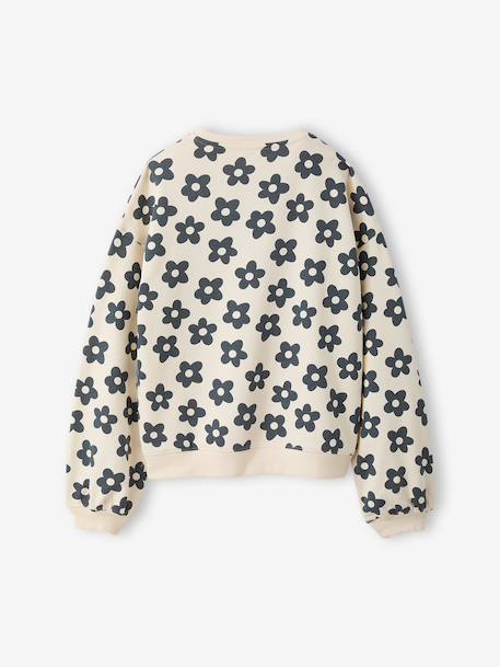 Oversized sweatshirt brown+navy blue+vanilla - vertbaudet enfant 