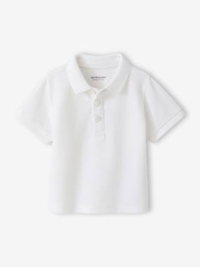 Baby-T-shirts & Roll Neck T-Shirts-Short-sleeved customisable baby polo shirt