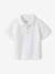 Short-sleeved customisable baby polo shirt white - vertbaudet enfant 