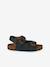 Boys' leather buckle sandals blue - vertbaudet enfant 