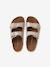 Leather buckle sandals gold - vertbaudet enfant 