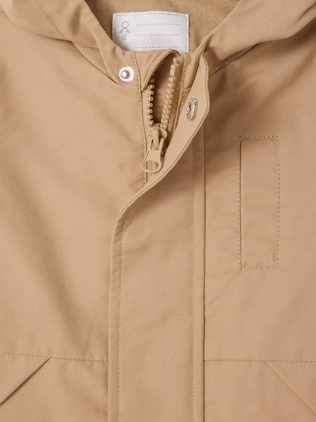 Parka with hood for babies pecan nut - vertbaudet enfant 