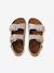 Leather buckle sandals gold - vertbaudet enfant 