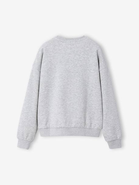 Jonen girl's essential sweatshirt marl grey - vertbaudet enfant 