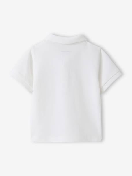 Polo bébé manches courtes à personnaliser blanc - vertbaudet enfant 