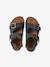 Boys' leather buckle sandals blue - vertbaudet enfant 