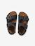 Boys' leather buckle sandals blue - vertbaudet enfant 
