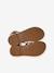 Girls' leather gladiator sandals with buckles camel - vertbaudet enfant 
