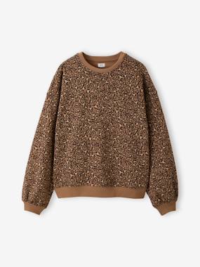 Fille-Sweat coupe large
