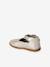 Baby girl's leather Mary Janes with buckle iridescent beige+white - vertbaudet enfant 