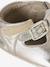 Leather baby slippers gold+white - vertbaudet enfant 
