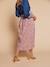 Long skirt with elasticated waist and floral pattern multicoloured - vertbaudet enfant 
