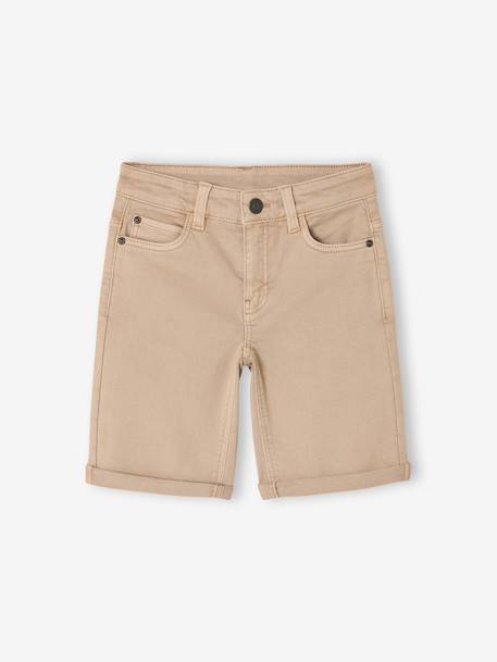 Bermuda garçon 5 poches argile+bleu grisé+terracotta+vert émeraude - vertbaudet enfant 