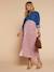 Long skirt with elasticated waist and floral pattern multicoloured - vertbaudet enfant 