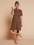 Leopard print nursing clothes nightie taupe - vertbaudet enfant 