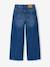Girl's wide-leg denim trouser denim grey+medium blue - vertbaudet enfant 