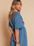 Robe longue grossesse et allaitement bleu jean - vertbaudet enfant 