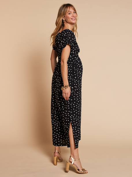 Nursing clothes wrap dress black - vertbaudet enfant 