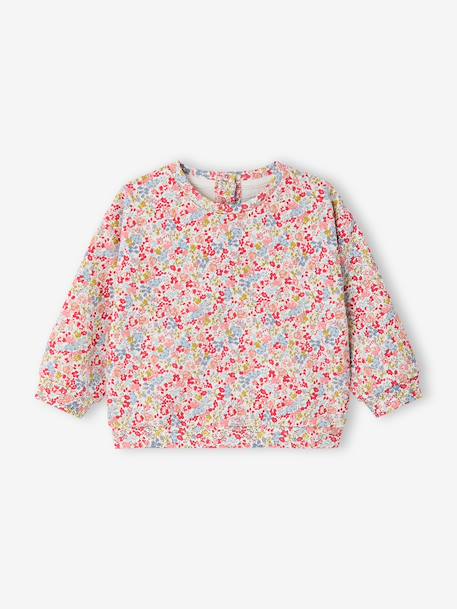 Floral print baby sweatshirt multicoloured - vertbaudet enfant 