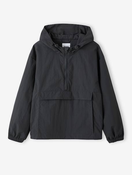 Boy's windcheater to pull on anthracite - vertbaudet enfant 