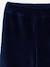 Wide-leg velvet trousers navy blue - vertbaudet enfant 